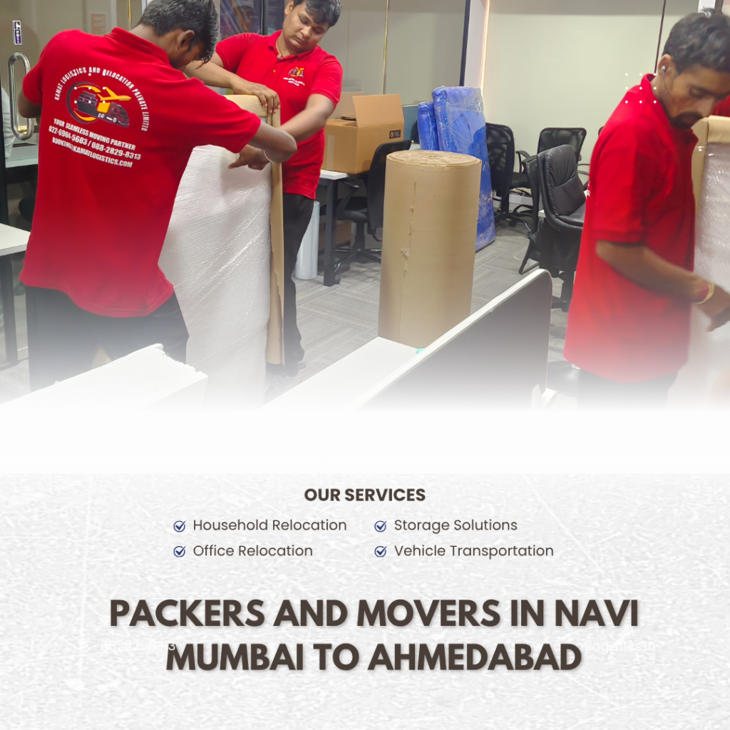 Packers and Movers in Navi Mumbai to Ahmedabad