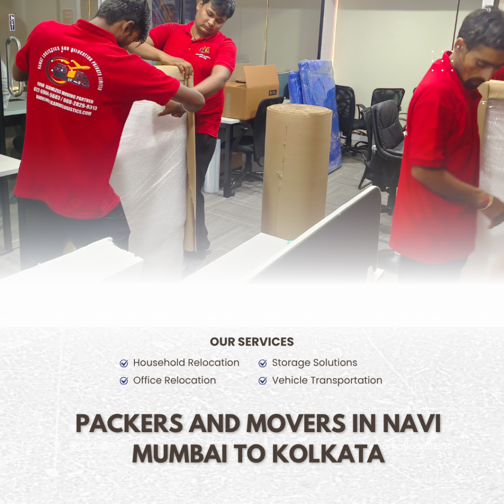 Packers and Movers in Navi Mumbai to Kolkata